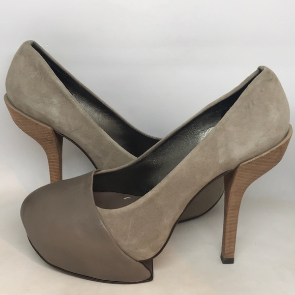 BCBGMaxAzria Taupe and Beige Heels - Picture 1 of 8